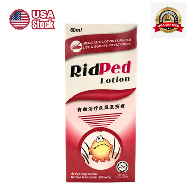 1x 60ml Original RidPed Lotion Benzyl Benzoate 25% (Exp 4/2028) New USA Shipping
