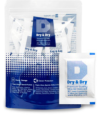 Dry Dry Silica Gel Packets 50pc 5g Moisture Absorber Desiccant Bags
