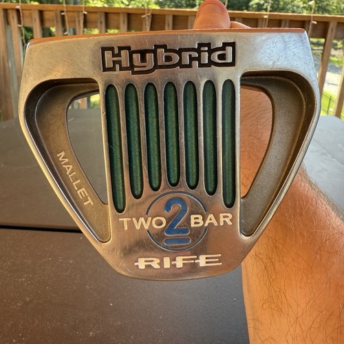 Rife Two 2 Bar Hybrid Tour Mallet Putter 33" w/ Head Cover & 2 Extra Weights RH - Picture 2 of 22