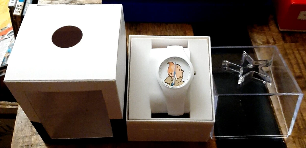 Moulinsart-Montre Tintin imper- En coffret, complète des justificatifs, NEUVE