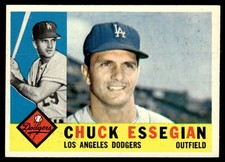 1960 Topps Chuck Essegian Los Angeles Dodgers #166