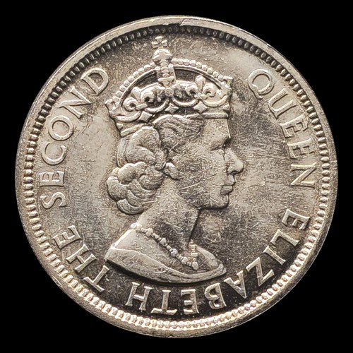 1974 Seychelles 1/2 & 1 Rupee Coins, crowned bust of Queen Elizabeth II, Sprigs - Picture 2 of 5