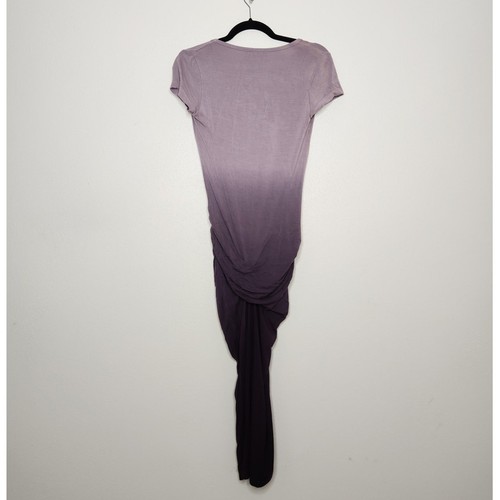 Young Fabulous Broke Tie Dye Maxi Dress Purple Ombre Cinched Small - Picture 5 of 5