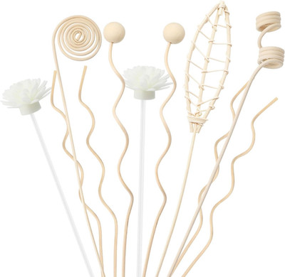 Raumduft Reed Diffuser 9 Stück Aroma Sticks Rattan-Holzdiffusorstäbchen