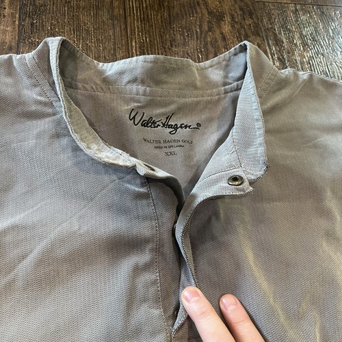 90s Walter Hagen Golf Windbreaker Style Quarter Button Pullover Jacket Size XXL - Picture 7 of 8