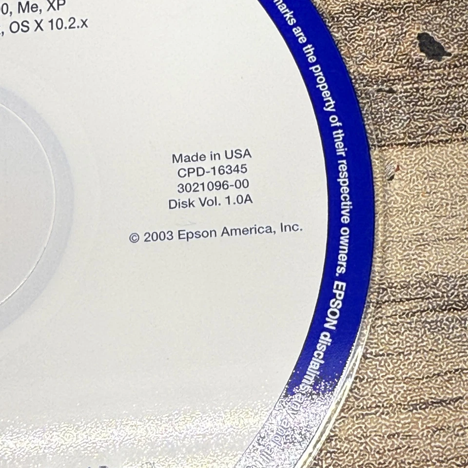 Epson Perfection 3170 Photo Scanner Software CD Windows Mac OS XP 2000 98 Tested - Image 4 of 4