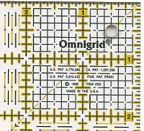 Omnigrid Lineal mit Gitter 2,5 Zoll x 2,5 Zoll - - Bild 1 von 1