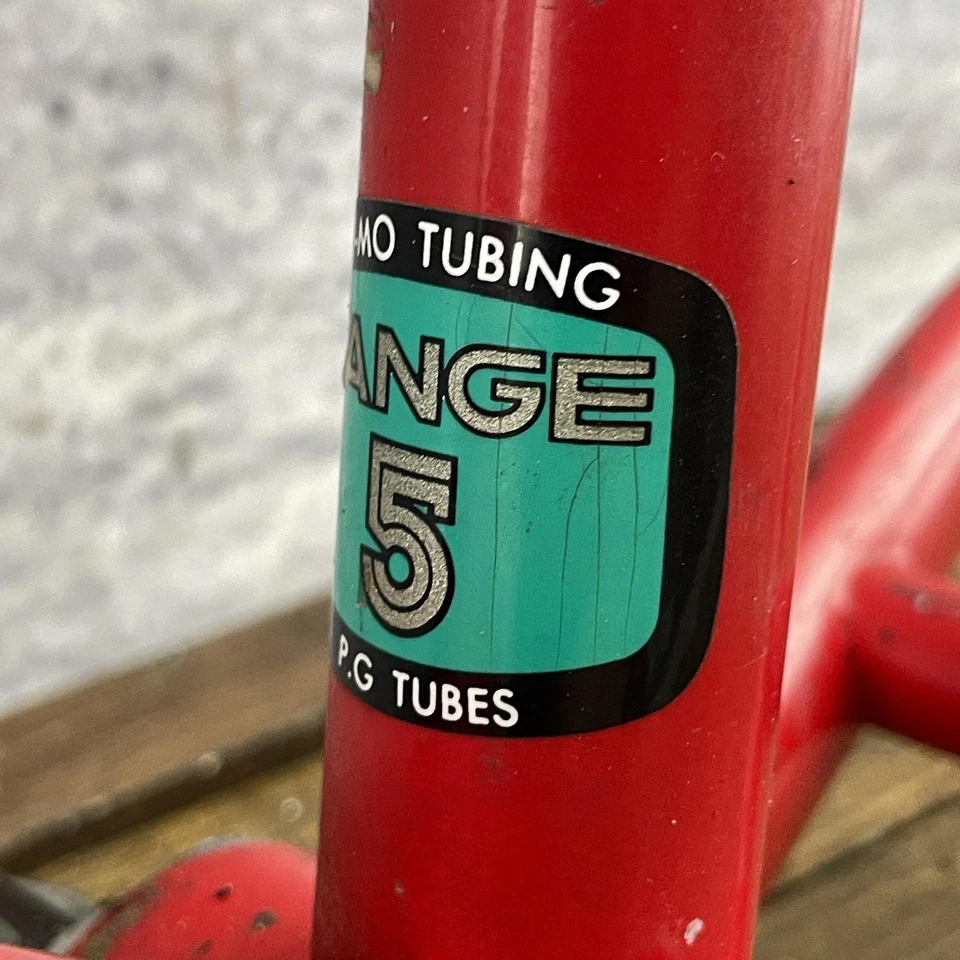 Cuadro de MTB Trek Antelope vintage 18 pulgadas paso a paso años 80 Tange CRMO rojo 26 pulgadas 130 mm Foto 4 de 4