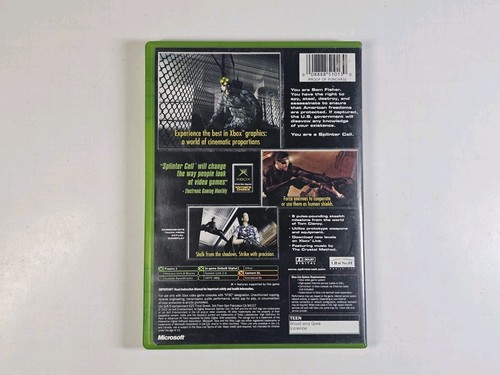 Tom Clancy's Splinter Cell (Xbox, 2002) Clean Disc, komplett in Box, getestet - Bild 3 von 3