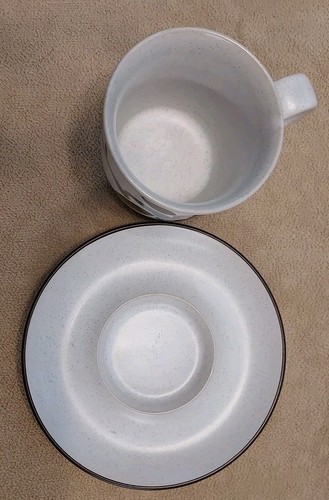 Juego de 2 tazas y platillos de café de gres Noritake Folkstone Orinda florales - Imagen 6 de 11