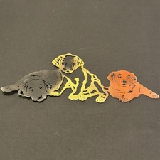 Labrador Retriever Metal Wall Art Dog Silhouette Black Brown  Yellow Lab 21  