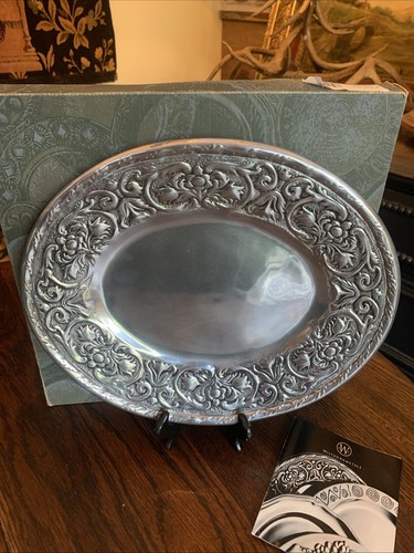 Wilton Armetale William & Mary OVAL Platter-Tray 14.5”x12” #E366254 NEW IN BOX - Picture 10 of 23