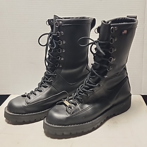 DANNER Ft. Lewis Engineer Boots, USA Made Gore-Tex Black Leather 29110 Men's 9.5 - Picture 2 of 22