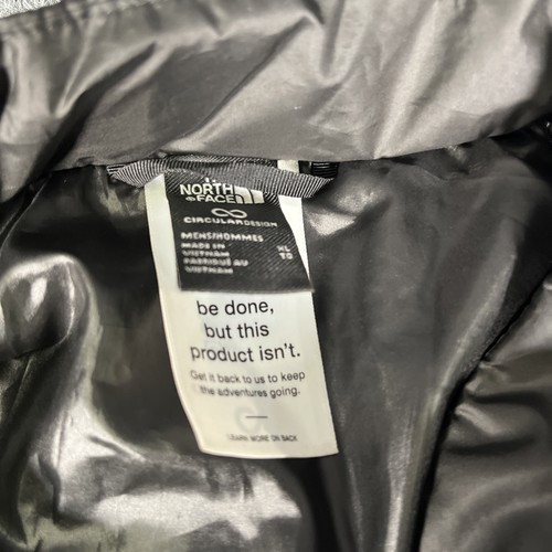 THE NORTH FACE CIRCALOFT SNAP FRONT JACKET Black XL packable - Picture 4 of 6