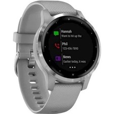 Garmin Vivoactive 4S Smartwatch - 40mm Case with Silicone Band  - Powder Gray