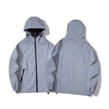 Windproof Waterproof Cycling Jacket Full Reflective High Visibility Coat Sports