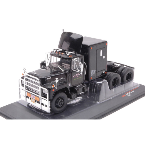 Mack R-SERIES 1966 Black With Rear Cabine 1:43 Ixo Model Camion -D- Neues Modell-image