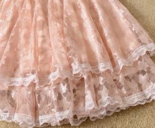 2 Yds Off White Double Layers Ruffled lace Trim/Sewing/Craft/Lingerie/1.25" Wide - Picture 6 of 19