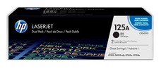 Genuine HP 125A Black Toner Cartridges Dual Pack CB540AD