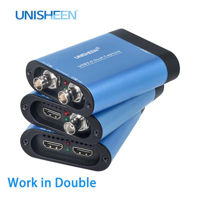 Hot-Sale 2 Channel SDI HDMI VIDEO CAPTURE Card Box USB3.0 60FPS FPGA Grabber Don
