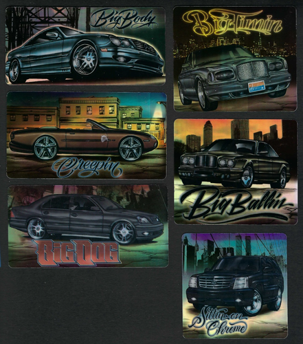 Lot of 6 Vintage Latino Vending Stickers Foil Sticker by Mr. Cartoon *RARE*