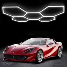 Hexagon Garage Lights，25 Pack 216W 25920LM High Brightness Hexagon Garage LED...