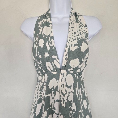 Saints + Secrets Ruffle Hem Romper Size S Y2K Plunge Backless Festival Vacation - Picture 10 of 15