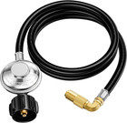 6 Ft Propane Adapter Hose with 90 Degree Elbow for 5-20 Lb Propane Tank