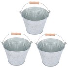  3 Pcs Grease Bucket Coal Storage Outdoor Charcoal Holder for Grill