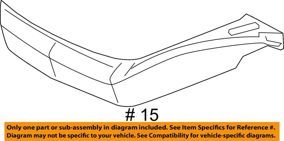 FITS 2007-2008 LINCOLN MKZ PAD SEAT CUSHION 6H6Z54632A23A -  NEW OEM - Image 3 of 3