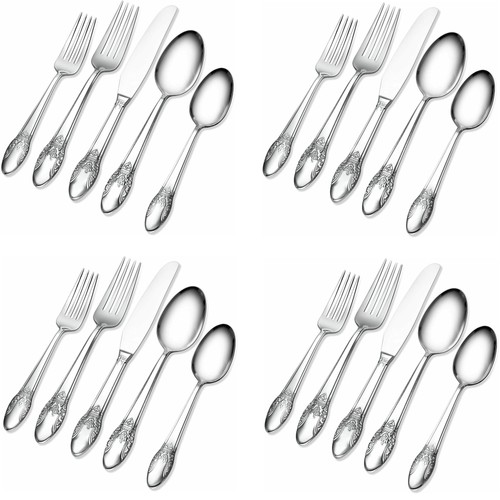Argent Orfevres Villandry Mirror 18/10 Stainless Steel 20pc. Flatware Set - Bild 1 von 7