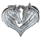 Haitian Metal Heart with Wings – Handmade Fair Trade Art  4.5" x 4"