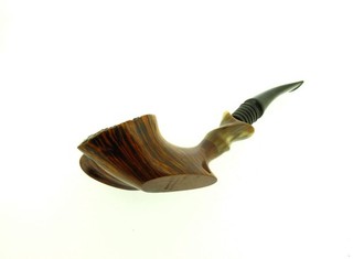 DUNHILL ROOT HORN INSERT FREE HAND PIPE 1972