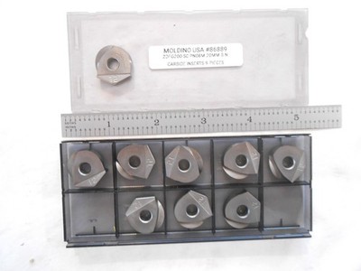 NEW 9PCS. MOLDINO USA ZDFG200-SC PN08M, 20MM CARBIDE BALL END MILLING INSERTS