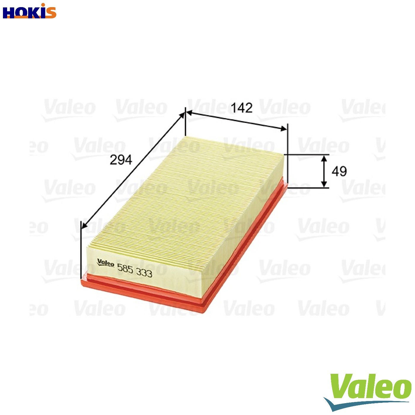 Fits VALEO 585333 Air Filter - Image 12