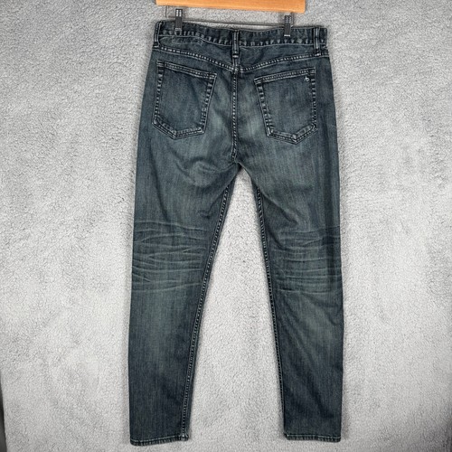 Rag & Bone Jeans Men's Size 32X32 Dark Wash Denim Fit 2 Slim Stretch Casual - Picture 2 of 8