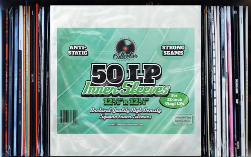 50 Anti-Static Inner Sleeves for 12" Vinyl LP Records • Square Archival Sleeves - Picture 4 of 5