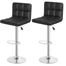 BestOffice Bar Stool Barstools Bar Chairs Counter Height Adjustable Swivel