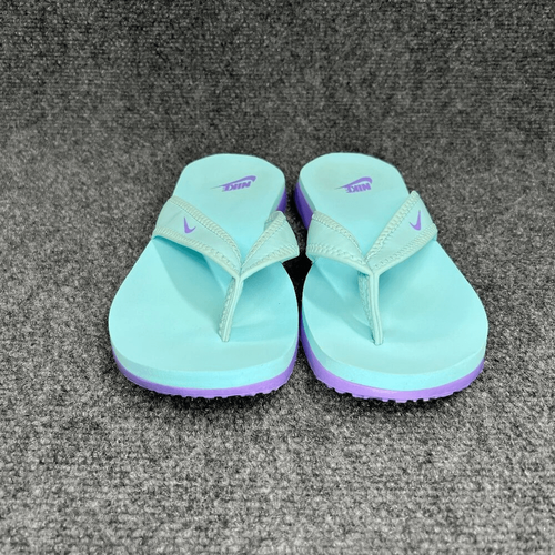 Nike Celso Sandalen Damengröße 8 türkis lila Strand Erholung Flip Flops - Bild 2 von 10