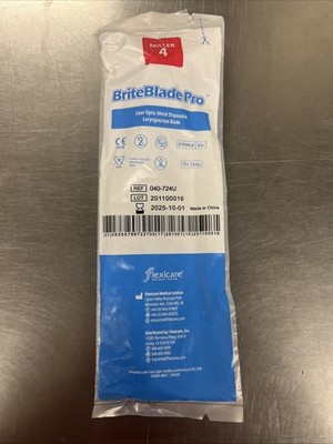 BriteBlad Pro Fiber Optic Metal Blade PRO MILLER 4 REF: 040-724U (TRAINING ONLY)