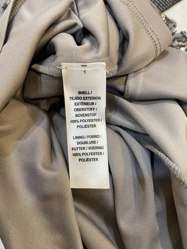 Adrianna Papell Beaded Art Deco Sheath Cocktail Dress Size 0 Glamorous Opulent - Picture 18 of 19