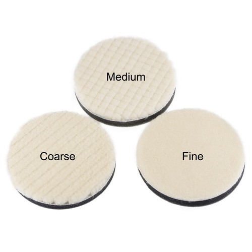 4pcs 2" Wool Felt Sponge Polishing Pad Hook Loop Buffing Wheel Fine Polishing - Picture 5 of 7