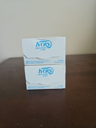 2 Vintage Sealed Ivory Moisture Care Soap Bars 1996 Proctor & Gamble Worn Boxes