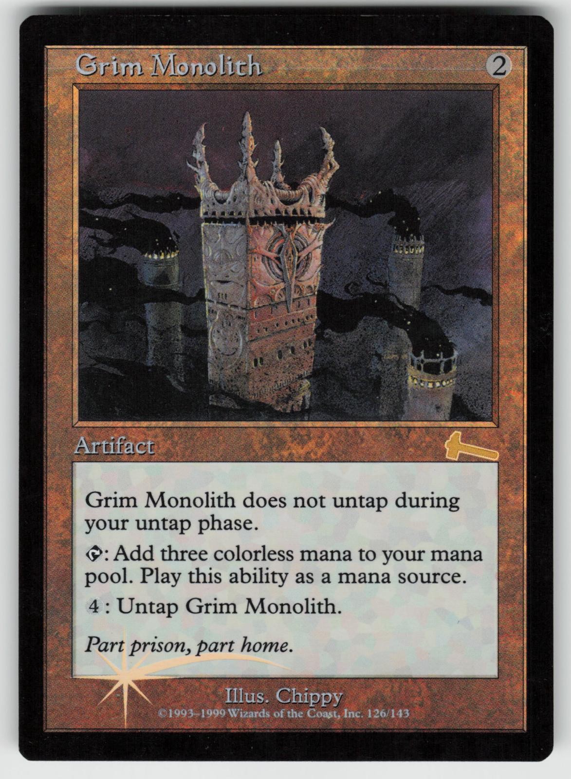 Grim Monolith 126 Urza's Legacy Foil Rare MAGIC: THE GATHERING