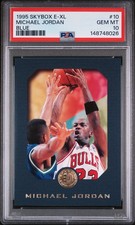 1995-96 Skybox E-XL BLUE #10 Michael Jordan Chicago Bulls HOF PSA 10 GEM MINT