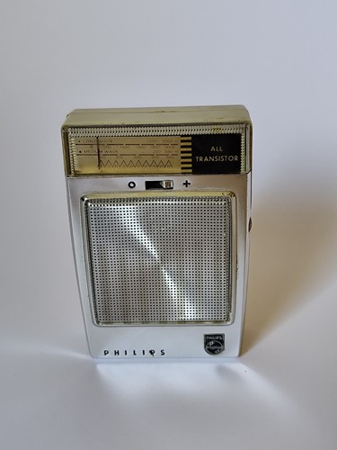 *RARE* Vintage Philips Rosette L0X 20T Transitor Portable Pocket Radio 1963 - Picture 2 of 10
