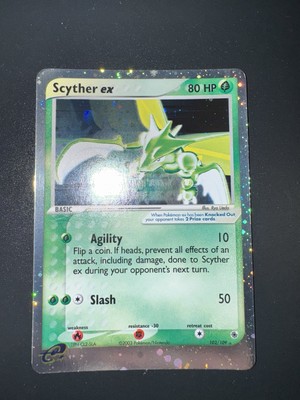 Pokemon Scyther Ex Rubin 102/109 Nm -no Shining Charizard Crystal Gold Star