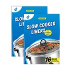 32-Count Small Slow Cooker Liners 11x16" Disposable Cooking Bags for 1-3 Qt Pots