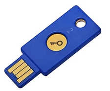Yubico FIDO Security Key NFC and USB - Two Factor Authentication, Fits USB-A
