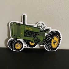 VINTAGE JOHN DEERE GREEN GASOLINE MOTOR OIL PORCELAIN SIGN